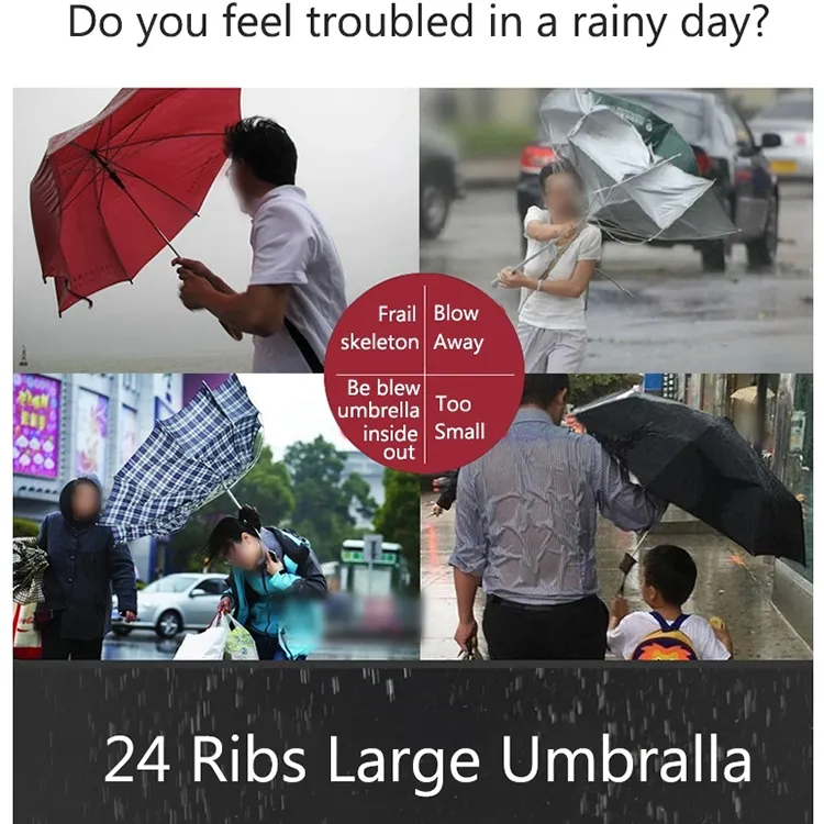 RIBS 24K Auto Open Golf Umbrella