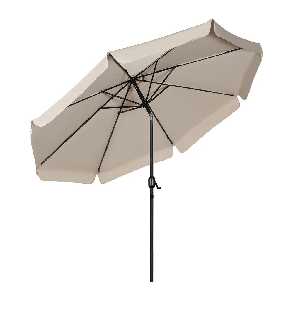 Dù che sân vườn có đường kính 300 cm, tán 8 tấm màu be