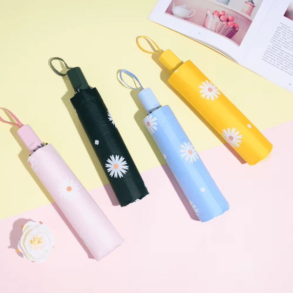 Ô gấp in hình hoa cúc đáng yêu