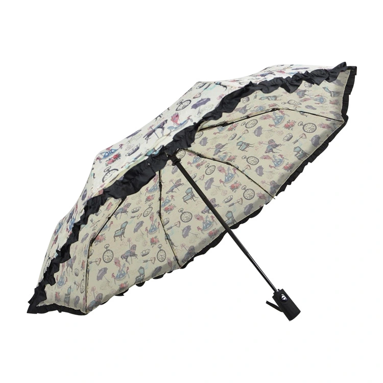 Ô gấp 3 ren chống gió