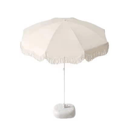 Ô dù che nắng cực trung tâm phong cách Tassel Ins, thoáng khí chống gió, hồ bơi bãi biển Quảng cáo thương mại