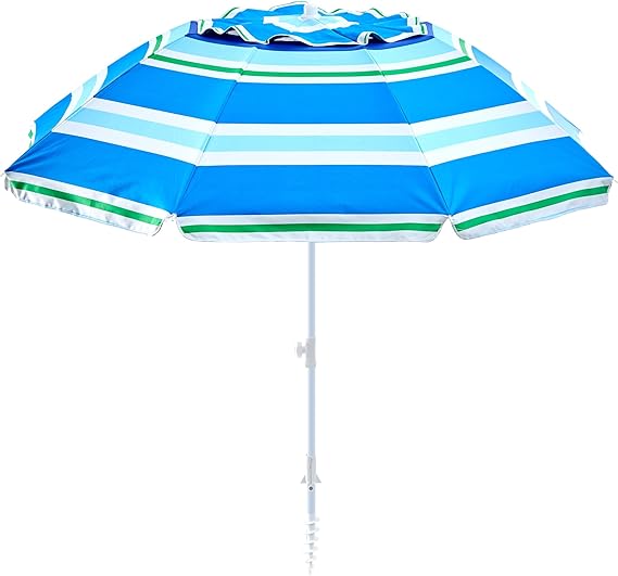UPF50+ Ô dù đi biển có thể điều chỉnh sọc